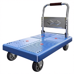 Carretilla Plana Load King <span class=keywords><strong>de</strong></span> 110*65 cm, 600 kg, Portátil, <span class=keywords><strong>de</strong></span> Cinco Ruedas, Silenciosa, para Compras, Construcción <span class=keywords><strong>de</strong></span> Acero, Plegable, para Almacén - Product Image 3