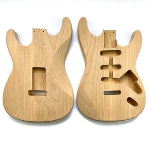 Cuerpo de Guitarra Personalizado de Madera de Aliso sin Acabado para Kit de Bricolaje - Product Image 1