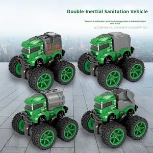 Véhicule tout-terrain à quatre roues motrices à inertie, modèle de voiture pour enfants, garçon, modèle militaire, lutte contre les incendies, ingénierie, jouet en plastique, 1/5, cadeau - Product Image 2