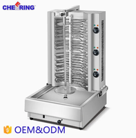 Oven Panggang Ayam Vertikal Stainless Steel 201/304 untuk Dapur Komersial, Mesin Rotisserie Gas, Kapasitas 12-16 Pcs, Hotel & Restoran