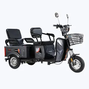 The new electric tricycle small passenger and cargo dual-purpose load hauling home pick up children middle-aged and elderly scoo