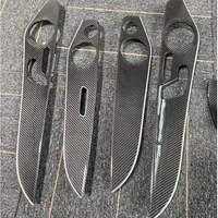 Kit complet de garnitures intérieures en fibre de carbone pour console centrale et panneaux de porte pour Mercedes Benz GLC Classe W205 X253 C260L C200 Accessoires