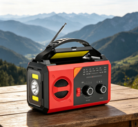 Notfall-Wetterwarnradio AM/FM mit 20000mAh Akku, Solar- und Handkurbel-Betrieb, USB-Aufladbar, Tragbares Überlebensradio