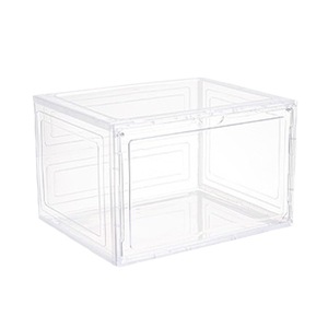 Organisateur de rangement pliable en plastique Henry Modern Square, support amovible, <span class=keywords><strong>double</strong></span> étagère à chaussures pliable pour la maison - Product Image 2