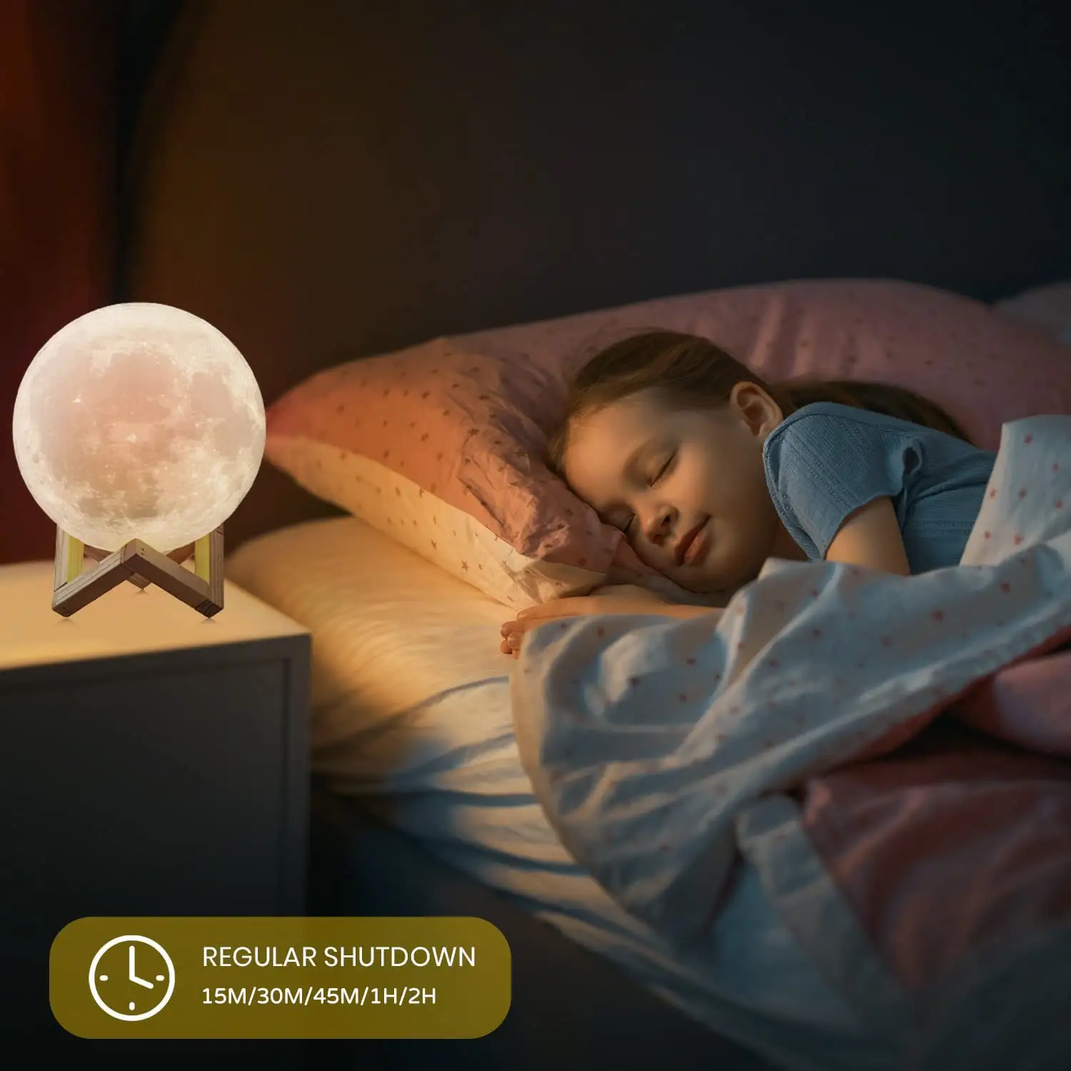 3D Print Girls Boys Women Men Remote Touch Control Moon Lamp Bedroom Decoration Moon Night Fairy Light Moonlight