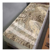 Chapa de madera de carbón Paneles de roca de carbono de mármol de alto brillo Panel de pared de bambú de tela de sentido de piel de Color puro para decoración de interiores