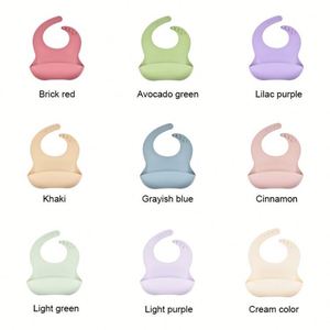 Articles pour l'autonomie alimentaire du bébé : bavoirs et ustensiles réutilisables en silicone et acier inoxydable, motifs de dessins animés, non toxiques, anti-déversement, compatibles lave-vaisselle - Product Image 2