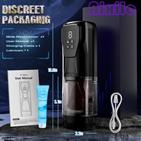 Automatischer Masturbator für Männer mit 7 Stoß-, Rotations-, Vibrations- und Leckfunktionen, Freihändiger Sexspielzeug-Masturbator