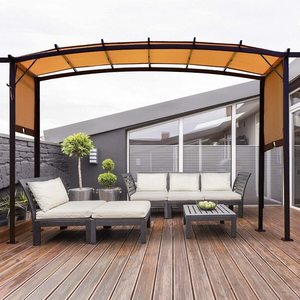 Kit de pergola moderne pour <span class=keywords><strong>jardin</strong></span> et pelouse extérieure avec écran amovible, petite structure en acier pour la décoration de la cour et du <span class=keywords><strong>jardin</strong></span> - Product Image 6