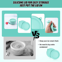 Couvercle en silicone souple de qualité alimentaire avec rebord sécurisé de 5,9 pouces, couvercle de remplacement rond compatible avec Dash My Mug