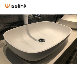 Countertop Chậu Rửa Phòng Tắm Sang Trọng Đá Nhân Tạo Khách Sạn Công Nghiệp Rửa Lưu Vực - Product Image 1