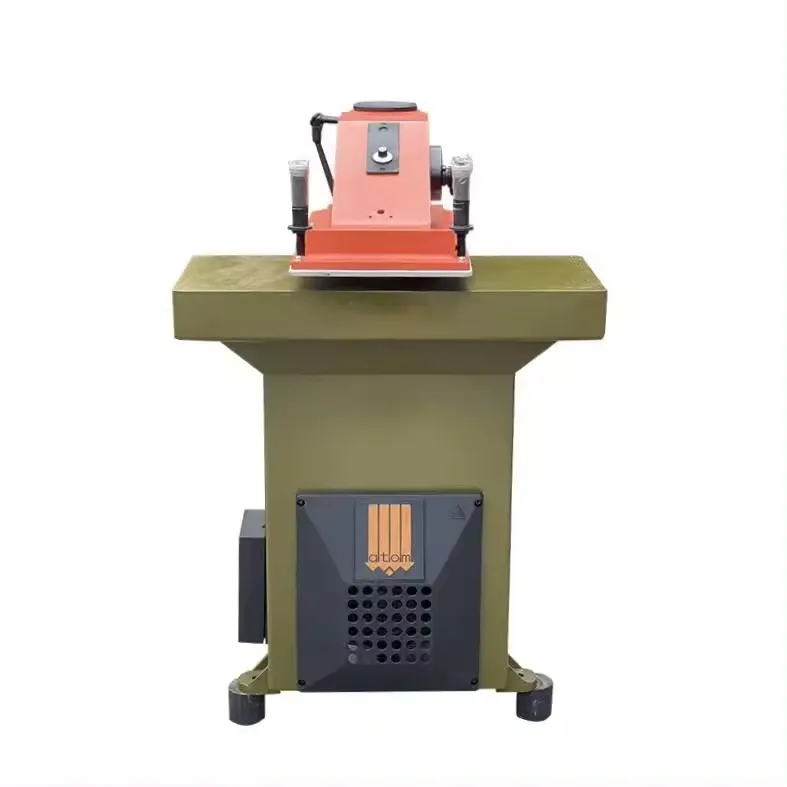 Máquina troqueladora de zapatos de cuero, máquina cortadora de prensa Clicker de brazo oscilante hidráulico para cortar máquina cortadora de prensa de cuero