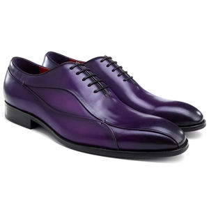 High-end Italian <b>Style</b> Men's Genuine Leather Lace-Up Oxford Handmade Waterproof Evergreen Wedding <b>Shoes</b> - Product Image 1