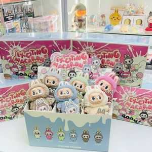 Chính thức popmart bí ẩn bức tượng phổ biến ban đầu thời trang labubu có một chỗ ngồi thú vị Macaron mù Hộp đồ chơi sang trọng búp bê dễ thương - Product Image 6