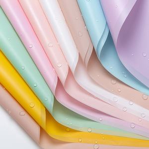 Emballage de fleurs couleur couvercle - Papier Han Su. Matériel d'emballage pour bouquet de fleurs - Papier mat semi-transparent. - Product Image 2