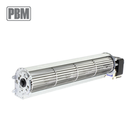 Ventilateur tangentiel pleine taille 230 V CA avec contrôle de vitesse PWM, accessoires d'ascenseur, débit d'air 123-418 m³/h, pression statique 42-54 Pa, 38-42