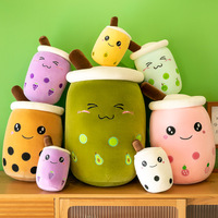 Peluche Kawaii Mignonne en Forme de Tasse de Bubble Tea, Jouet en Peluche Doux, Poupée Thé au Lait, Rembourrage Coton PP, Prix d'Usine en Gros