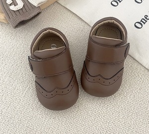 Chaussures plates décontractées pour enfants, chaussures pour bébé élégantes et mignonnes, en cuir et à fermeture auto-agrippante, pour garçons - Product Image 3