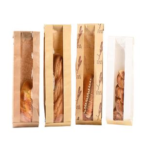 Bolsa <span class=keywords><strong>de</strong></span> Papel Kraft Personalizada con Cierre Metálico para Pan Francés, Baguette, Pan Tostado, Galletas, Pasteles y Bizcochos, con Ventana - Product Image 3
