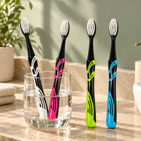Brosse à dents manuelle à poils souples pour adultes, soins bucco-dentaires quotidiens, nettoyage des dents, brosse à dents pour adultes, personnalisation OEM disponible