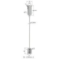 Kit de suspension de pince de câble métallique en fer réglable pour lampe à panneau