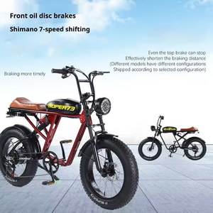 20 WindChaser Vélo Électrique Batterie Lithium 48V10-35Ah Moteur 400W Freins à Disque Avant/Arrière 7 Vitesses Acier à Haute Teneur en Carbone - Product Image 4