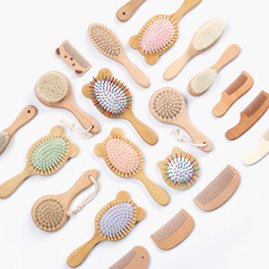 BOOMHOME Artículos Más Vendidos: Cepillo de Bebé de Madera de Haya – Peine para el Cuidado del Cabello del Bebé con Cerdas de Lana y Set de Cepillo y Peine Infantil - Product Image 3