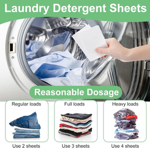 Wholesale 50PCS Laundry Sheets Powerful Stain Remover Long Lasting Fresh Scent Eco Friendly Safe for Prevent Staining and Color - Product Image 6
