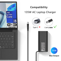 Cargador de Repuesto Compatible de 135W 19.5V 6.92A 7.4*5.0mm para Adaptador de Escritorio, Fuente de Alimentación para Portátil HP TPC-DA59 740707-001