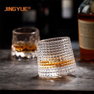 Verres à <span class=keywords><strong>whisky</strong></span> rotatifs JINGYUE 160 ml, style old fashioned, en cristal, pour cocktails, <span class=keywords><strong>whisky</strong></span>, <span class=keywords><strong>bourbon</strong></span>, <span class=keywords><strong>scotch</strong></span> - Product Image 4