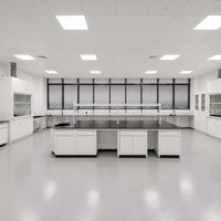 Tavolo da Laboratorio, Banco da Laboratorio Chimico, Arredamento Modulare per Laboratorio, Tavolo da Lavoro con Armadietto