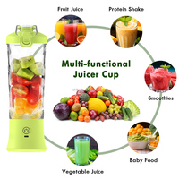 Mixeur Portable Rechargeable USB 600ML, Mini Blender Personnel Électrique, Presse-Agrumes, Gobelet pour Smoothies Glacés - Vente Flash