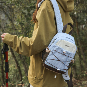 Nouveau sac à dos d'épaule pour femme, petit, contrasté, exquis, pour le cyclisme et les voyages en montagne transfrontaliers - Product Image 4