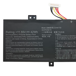 C31N1733 42Wh Replacement Laptop <b>Battery</b> for ASUS SF4100F TP412U TP412UA TP412FA <b>Rechargeable</b> Notebook <b>Battery</b> - Product Image 4