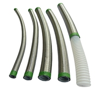 Tuyau tressé en PTFE de haute qualité industrielle, raccords hydrauliques (8AN/10AN/16AN/20AN) - Protection de sécurité, coupe de fil en acier inoxydable