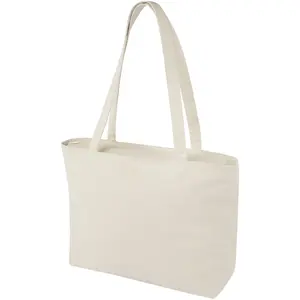 Bolsa de compras de algodón con cremallera de Ningbo, 15L, merchandising personalizado - Product Image 1