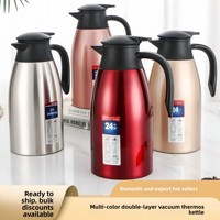 Botol Termos Vakum Dinding Ganda Baja Tahan Karat Heilv ZD 201 Gaya Eropa Hadiah Hotel Portabel Tahan Panas 2-4 Jam