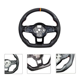 พวงมาลัยคาร์บอนไฟเบอร์สไตล์สปอร์ตสำหรับ <span class=keywords><strong>Volkswagen</strong></span> VW Golf R <span class=keywords><strong>Jetta</strong></span> Passat Golf 6 Scirocco POLO Touareg โมเดลรถ MK7 Golf7 - Product Image 3