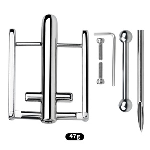 New Arrival Piercing PA <b>Lock</b> <b>Pad</b> Chastity <b>Lock</b> PA Chastity Locked Steel Chastity Cage Device - Product Image 3