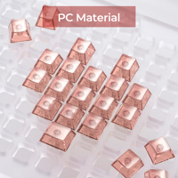 Kit de touches de clavier XVX Fizz Kit, profil Cherry, plastique, 21 touches, anglais, personnalisé, DIY, mignon, touches de clavier personnalisées, cristaux de gelée mélangés