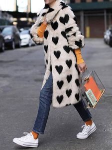 Women's <strong>Vintage</strong> Style Single Button Overcoat Thick Long Faux <strong>Fur</strong> <strong>Coats</strong> Plush Warm Outwear with Dye Processing - Product Image 3