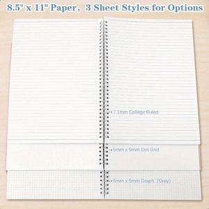 Organisateur/Agenda spirale personnalisé de haute qualité en PP avec couverture en papier offset de 5 pouces et reliure vierge - Product Image 4