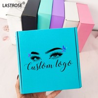 Boîtes d'expédition ondulées colorées pliantes boîtes d'expédition de marque privée boîte-cadeau en papier en gros