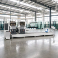 Scie de découpe CNC à double tête pour aluminium, 3 axes, à angle variable, avec machine CNC pour fenêtres, machine de fabrication de fenêtres en aluminium