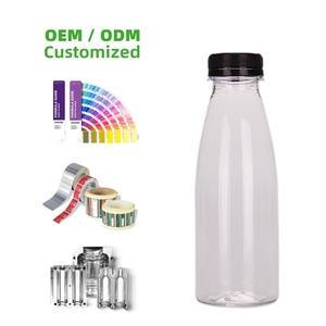 330ml PET Plastic Beverage Bottle, Clear Round Juice/Water Bottle with 38mm Neck