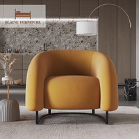 Canapé simple de luxe moderne et léger en tissu de velours Chaise de salon Fashion Simple Personalized Relax Sofa Chair Accent Chair