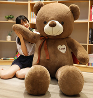 Peluche géante personnalisée en forme de papillon, lapin ou ours, rembourrée de coton PP, grande poupée ours pour la Saint-Valentin, cadeau de confession pour fille