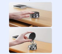 Support Téléphone Magnétique de Voiture Rotatif à 360° avec Ventouse à Vide et Aimants Puissants pour iPhone