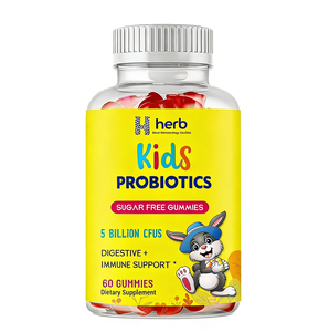 Gummies probiotiques pour enfants ODM/OEM, Merry Berry - 60 gummies - 1,5 milliard d'UFC et fibres prébiotiques - Sans OGM, végétalien - Product Image 1