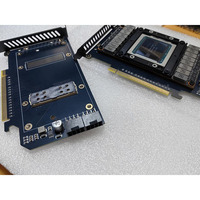 Nouvelle carte adaptateur SXM2 vers PCIe avec double alimentation 8 broches, compatible avec les GPU P100 V100 SXM2 300W, prise en charge du refroidissement liquide
